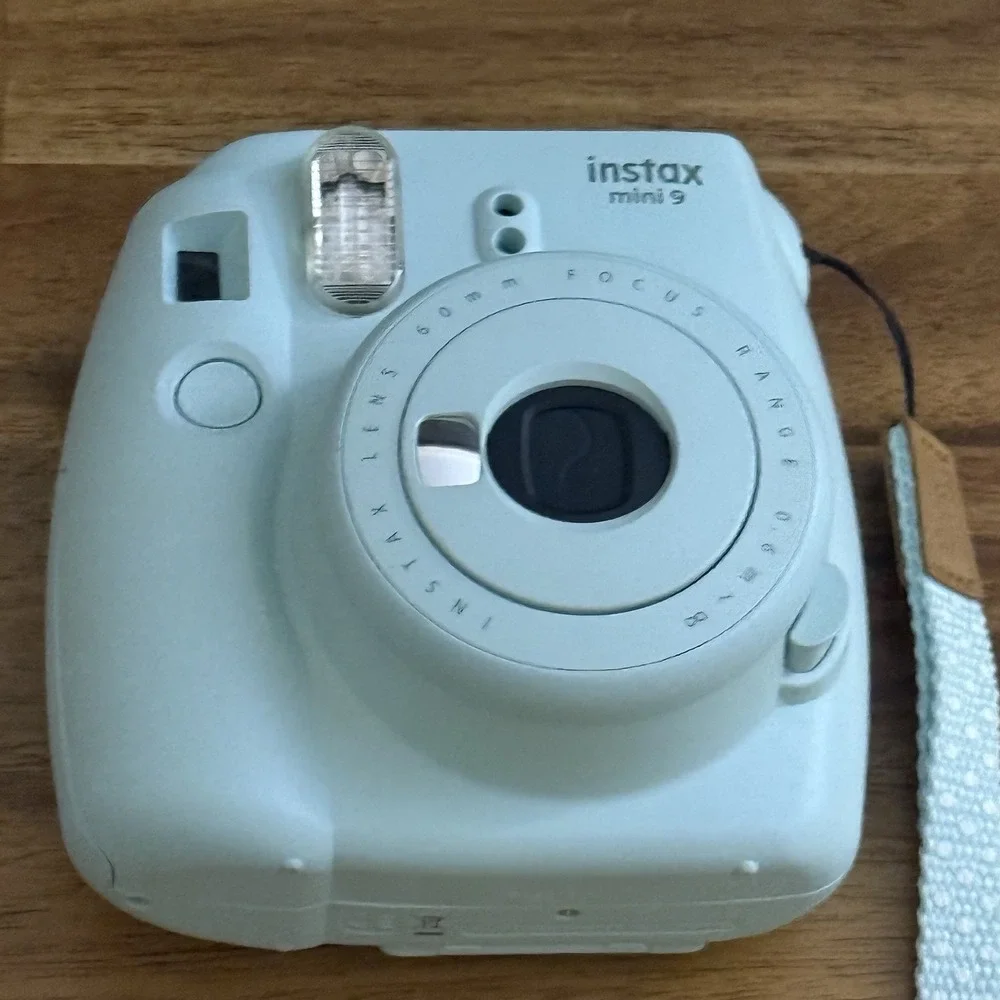 Fujifilm Instax Mini‎ 9 Instant Film Camera Ice Blue Tested Working GC-6587 Case